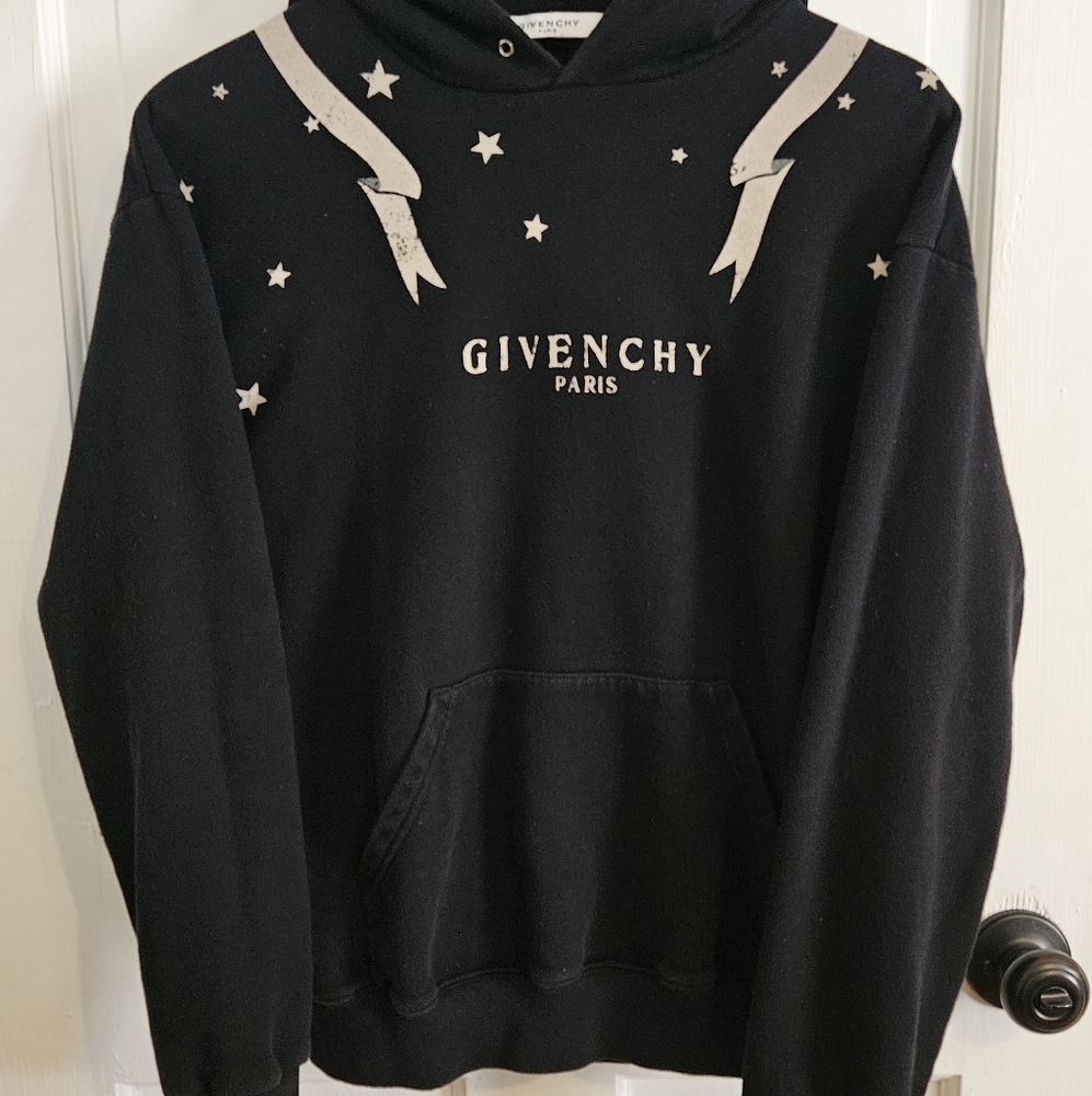 Givenchy Black Starry Letter Hoodie